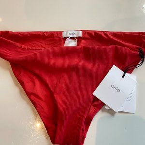NEW Onia Lily bikini bottoms - Red Rock - size L